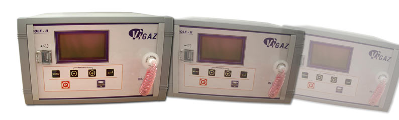 Continuous testing O2 CO2 analysers