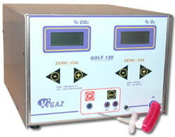 Continuous O2+CO2 analyser, GOLF120