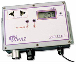 wall-mounted O2 detector - OXYTEST
