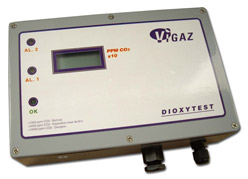 Wall-mounted CO2 detector DIOXYTEST