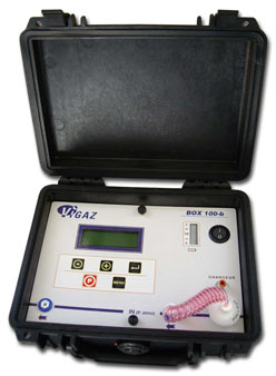 MAP O2 analyser for production environment, BOX100-b, battery-operated